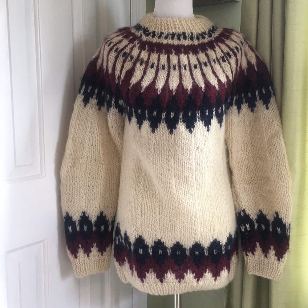 Very warm hand knit sweater